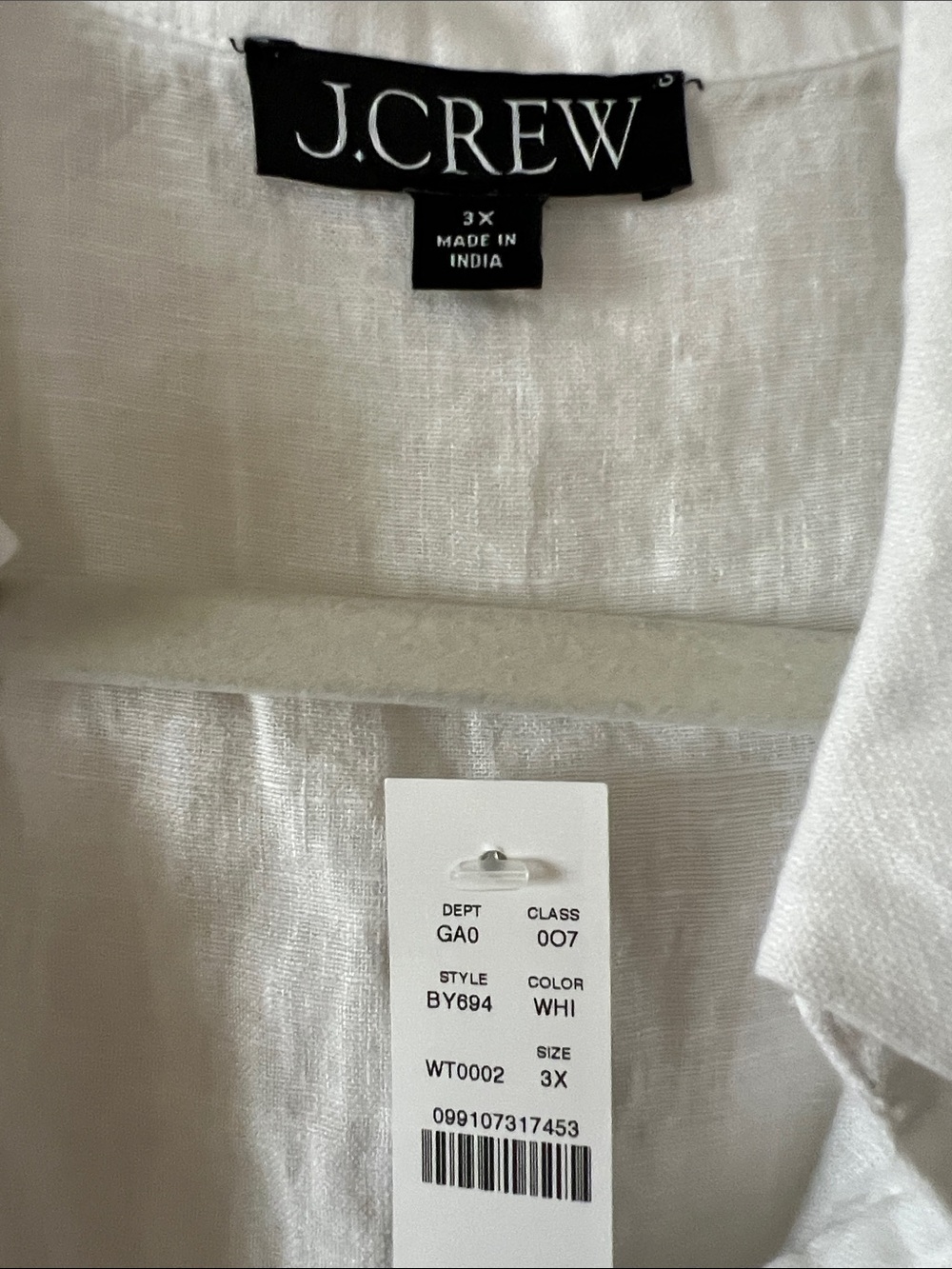 J Crew Linen Popover Top - Picture 5 of 5
